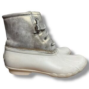 Sperry Women's Saltwater Shimmer or Sparkle Leather Duck Boots